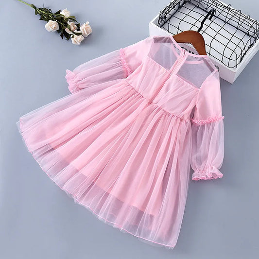"Robe Façonné Princesse en Coton"