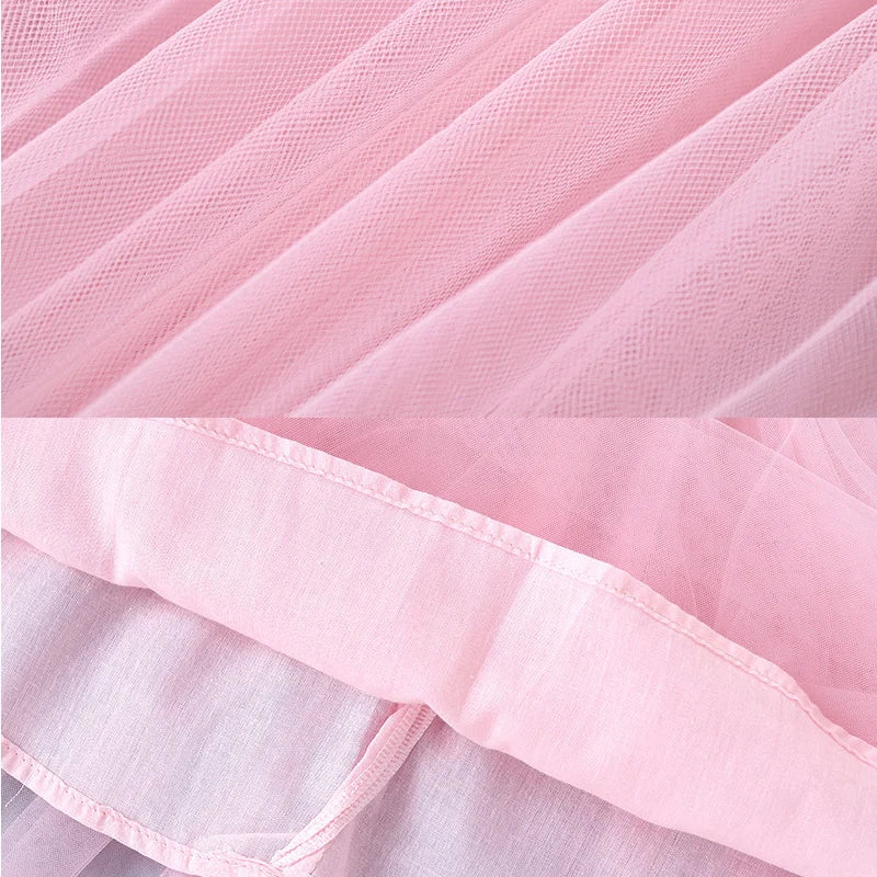 "Robe Façonné Princesse en Coton"