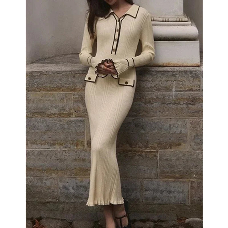 "Robe Longue Tricotée Réédition 2023"