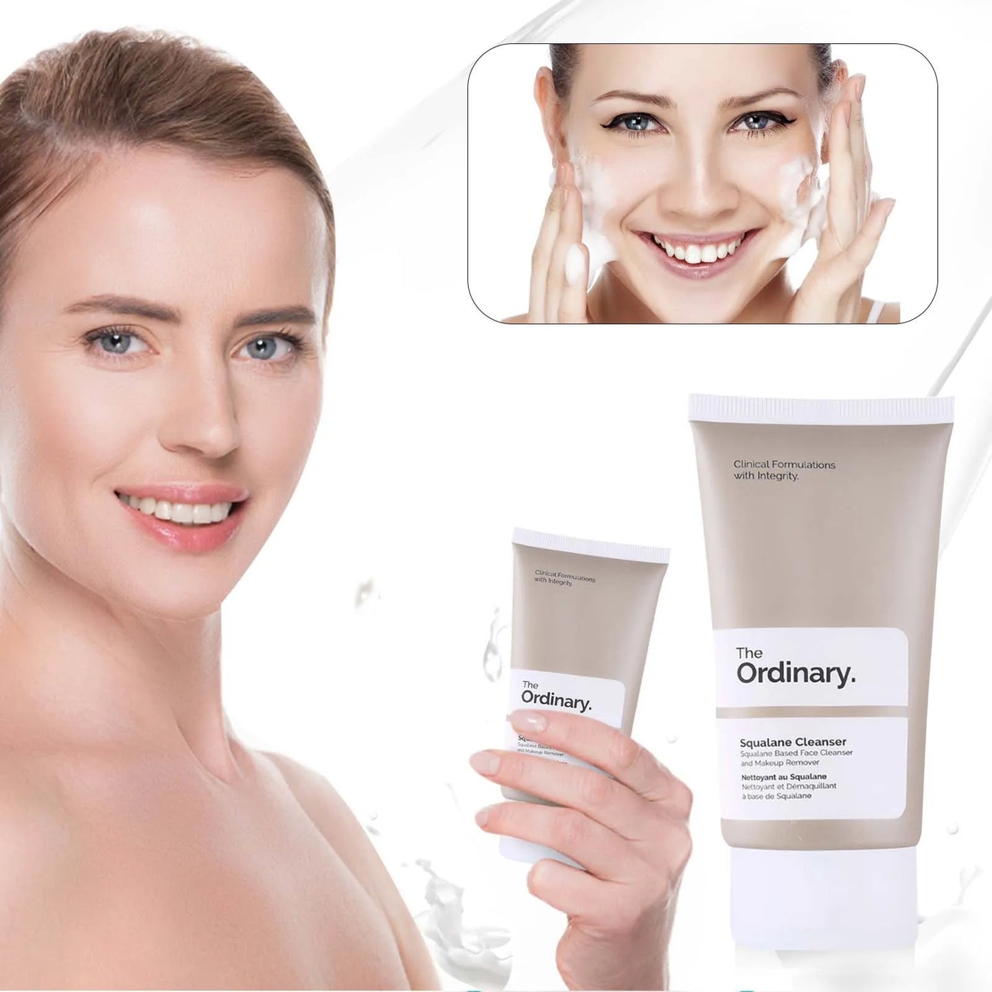 "Nettoyant au Squalane - Soin nettoyant et démaquillant 150ml "The Ordinary""