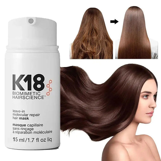 "Leave-in Molecular Repair Hair Mask "K18"- Traitement pour Cheveux Abîmés"