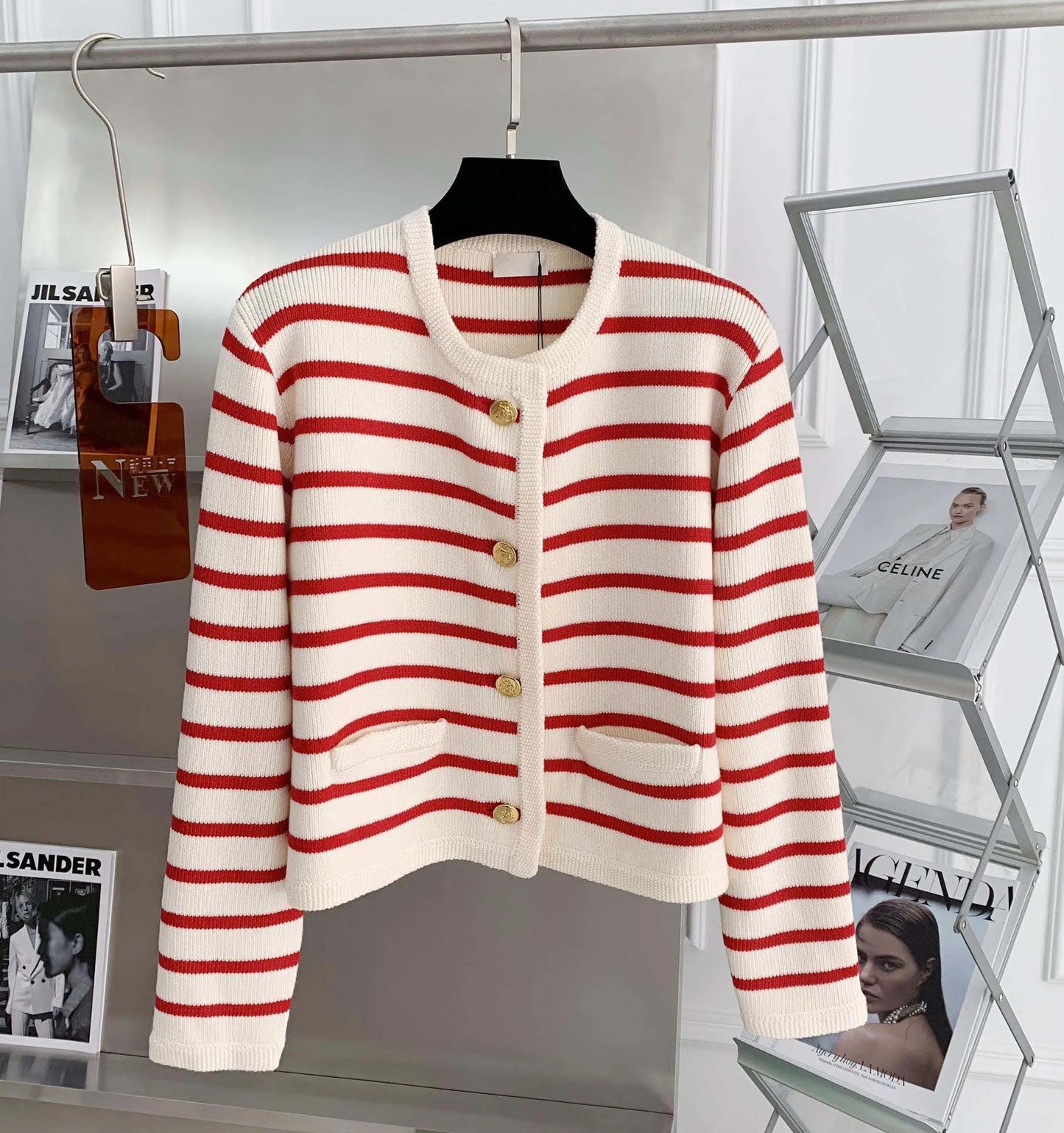 "Cardigan à Rayures"