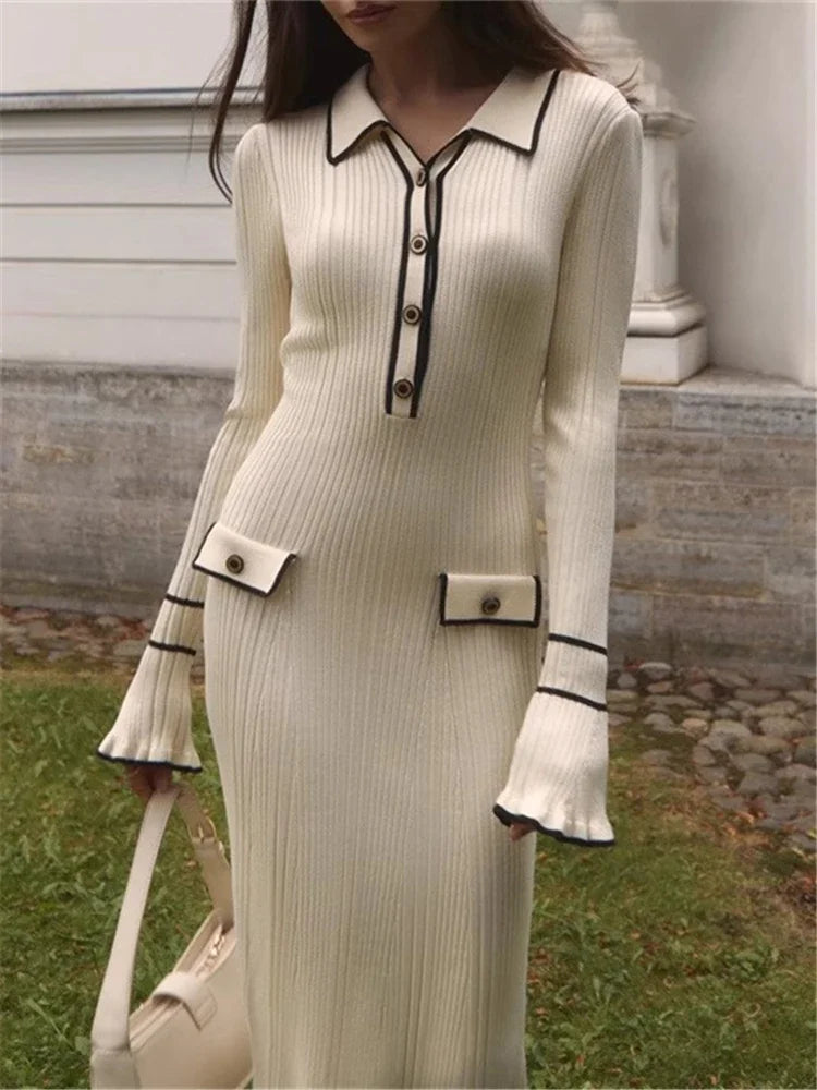 "Robe Longue Tricotée Réédition 2023"
