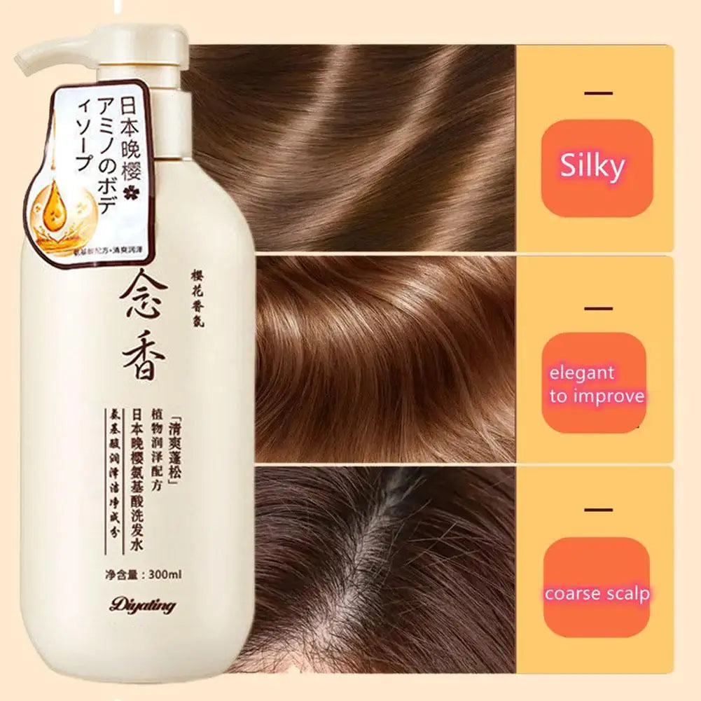 "Routine Soins Complets 300ml "JAPAN SAKURA": Shampoing ,Après-Shampoing et Gel Douche"