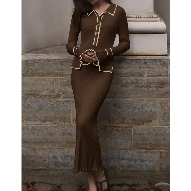 "Robe Longue Tricotée Réédition 2023"