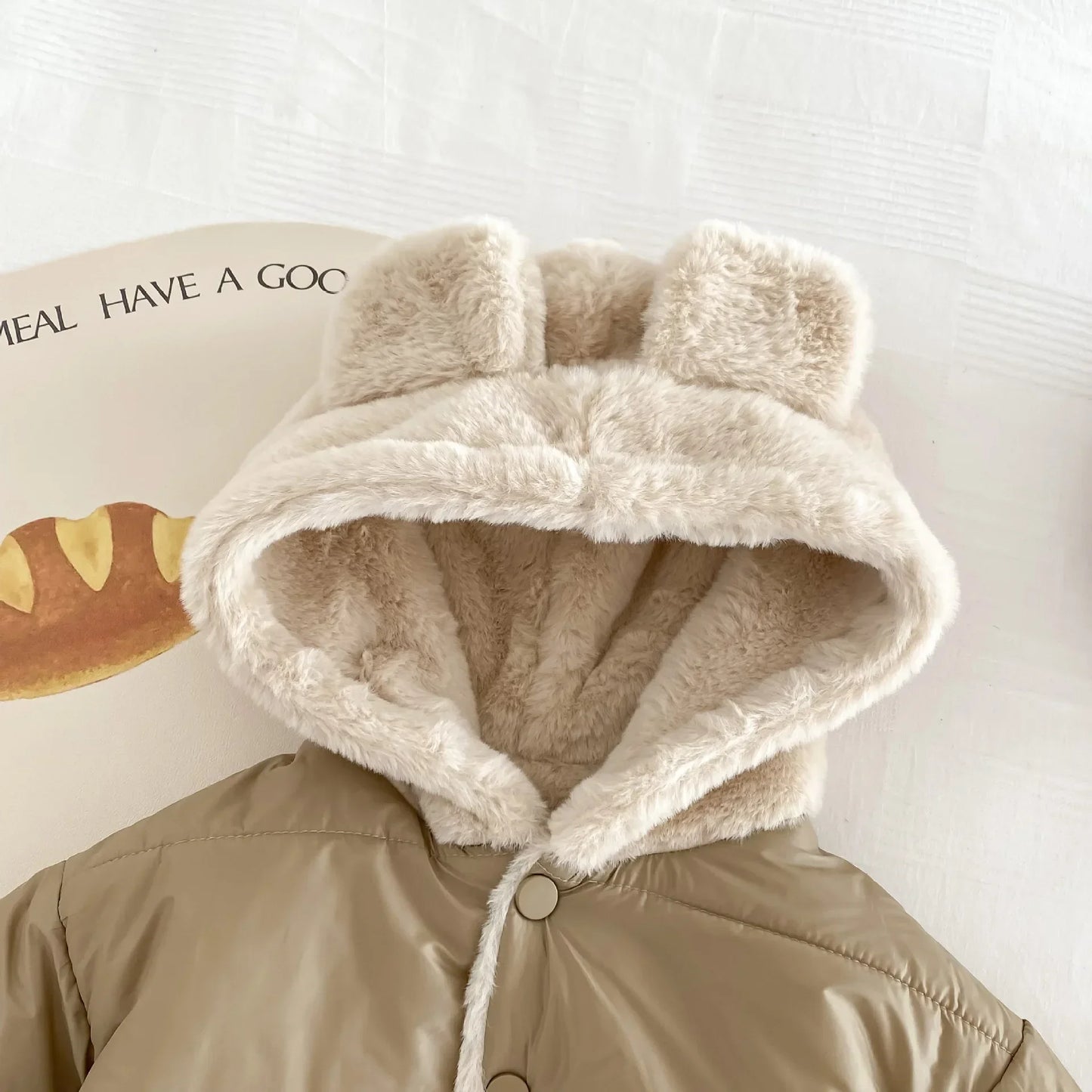 "Manteau d'Hiver avec Doublure en Fourrure pour Bébé et Enfant"