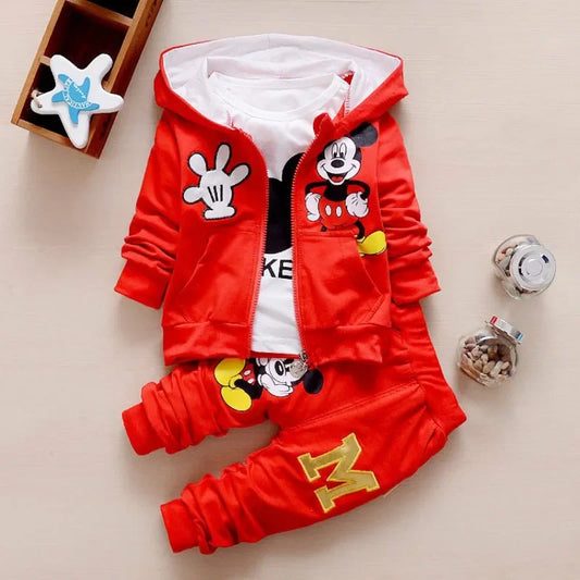 "Ensemble 3 Pièces "Mickey" T-shirt+ Veste+ Pantalon"
