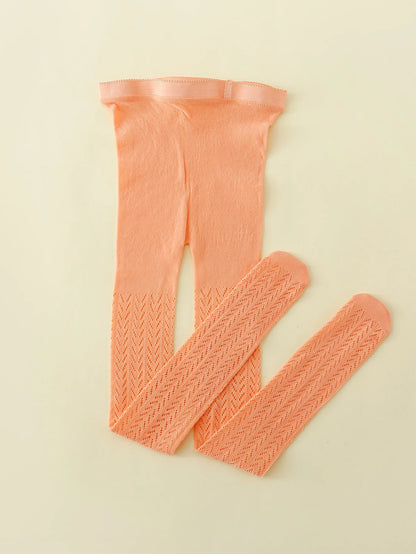 "Collants en maille fine et coton avec motif de poisson"
