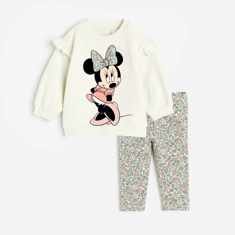 "Ensembles  pour Bébé  "Disney Minnie " : Sweatshirt + Leggings"