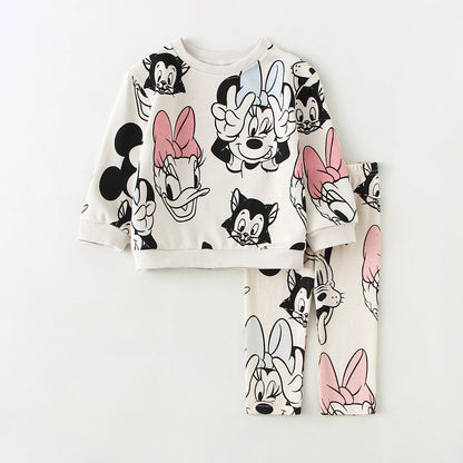 "Ensembles  pour Bébé  "Disney Minnie " : Sweatshirt + Leggings"