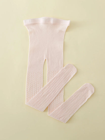 "Collants en maille fine et coton avec motif de poisson"