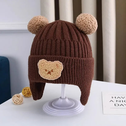 "Bonnet en Laine Tricoté pour Bébé"