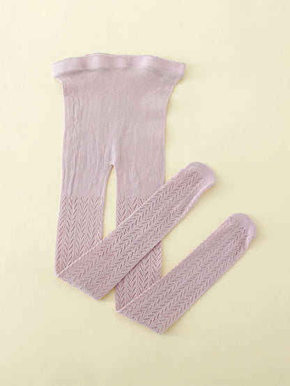 "Collants en maille fine et coton avec motif de poisson"