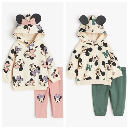 "Ensemble de sweat à capuche + Pantalon "Disney Mickey/Minnie""