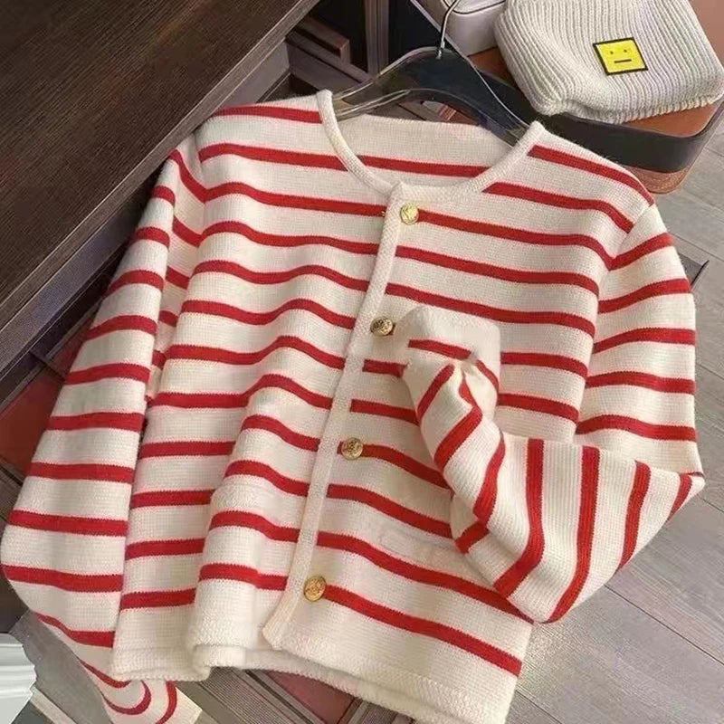 "Cardigan à Rayures"