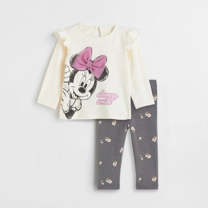 "Ensembles  pour Bébé  "Disney Minnie " : Sweatshirt + Leggings"