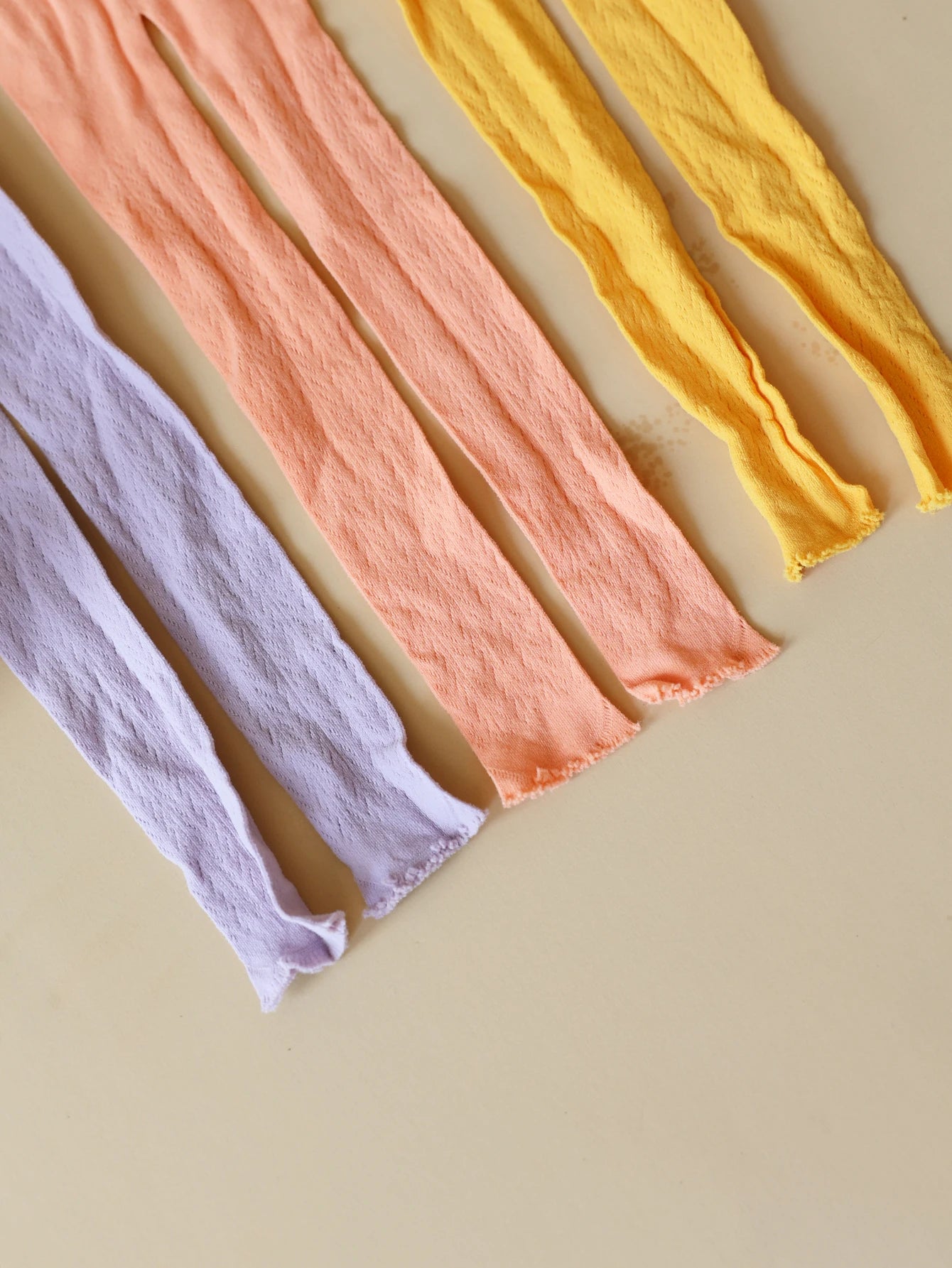 "Collants en maille fine et coton avec motif de poisson"