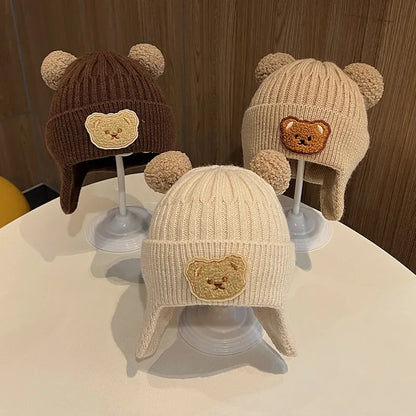 "Bonnet en Laine Tricoté pour Bébé"