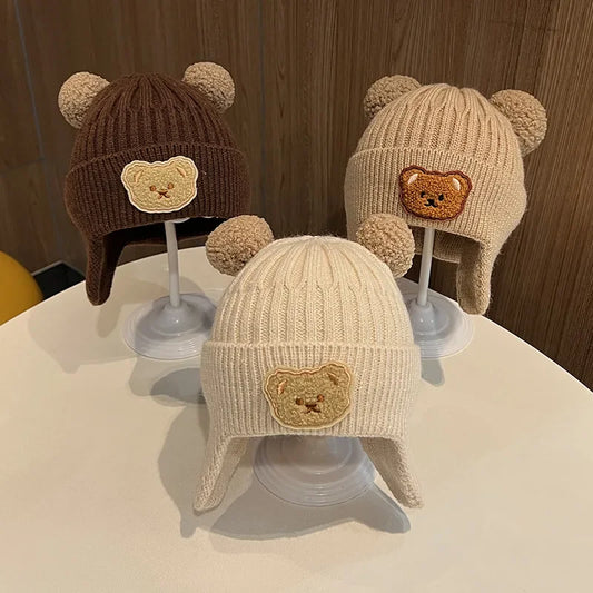 "Bonnet en Laine Tricoté pour Bébé"