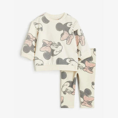 "Ensembles  pour Bébé  "Disney Minnie " : Sweatshirt + Leggings"
