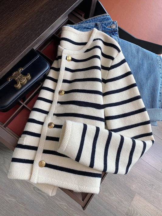 "Cardigan à Rayures"