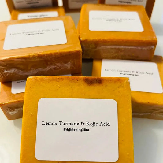 "Savon à l'ancienne de Curcuma 100g Savon au citron avec acide Kojic"
