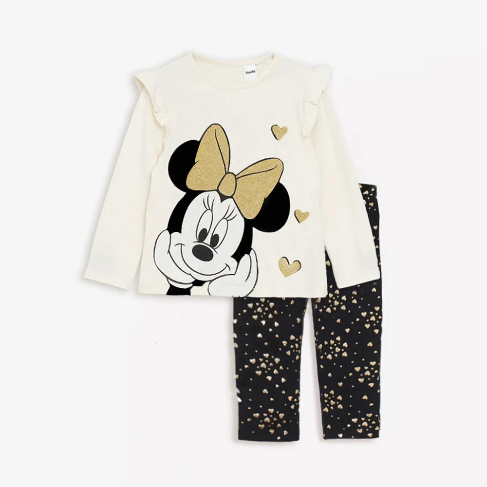 "Ensembles  pour Bébé  "Disney Minnie " : Sweatshirt + Leggings"