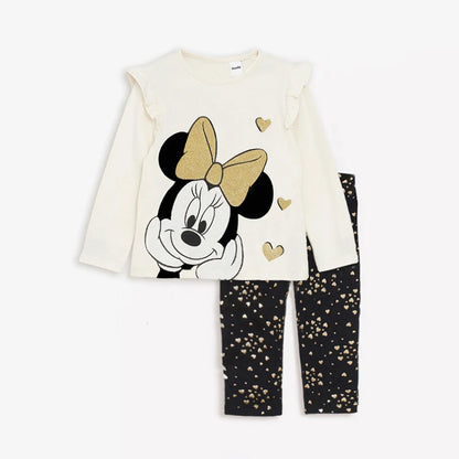 "Ensembles  pour Bébé  "Disney Minnie " : Sweatshirt + Leggings"